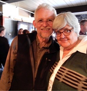 Longtime friends Perry Sutherland and Marian McCue