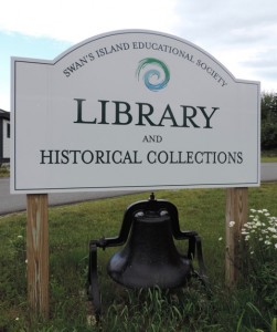 The Library on Swan's Island also houses the community's historical collection