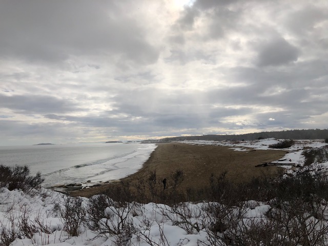 It was a changeable weather day over the sea